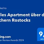 Helles Apartment Ueber Den Daechern Rostocks
